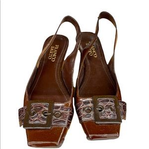 Italian designer Franco Sarto rare VINTAGE patent leather 6.5